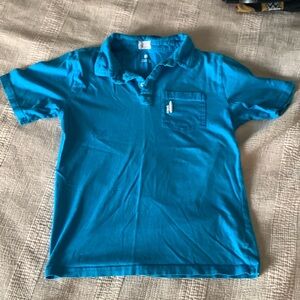 Kids size 8 Johnnie-O blue short sleeve polo good condition